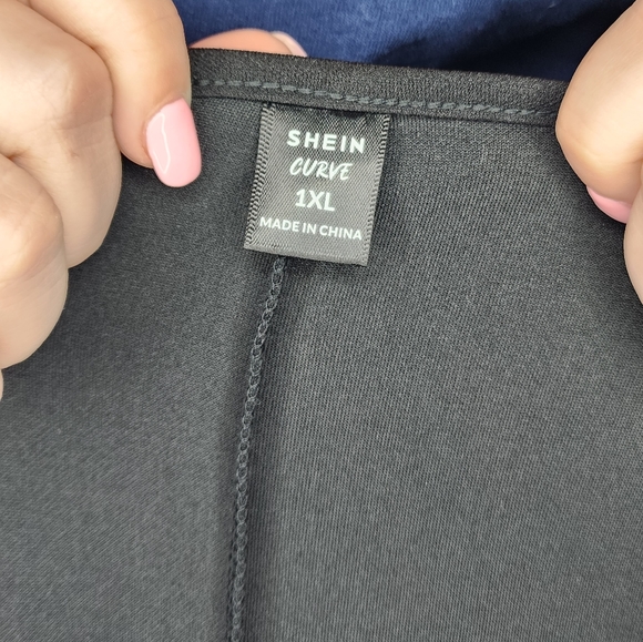 SHEIN Women's V-neck Two-Layer Hem Mini Dress NWT - Picture 11 of 12